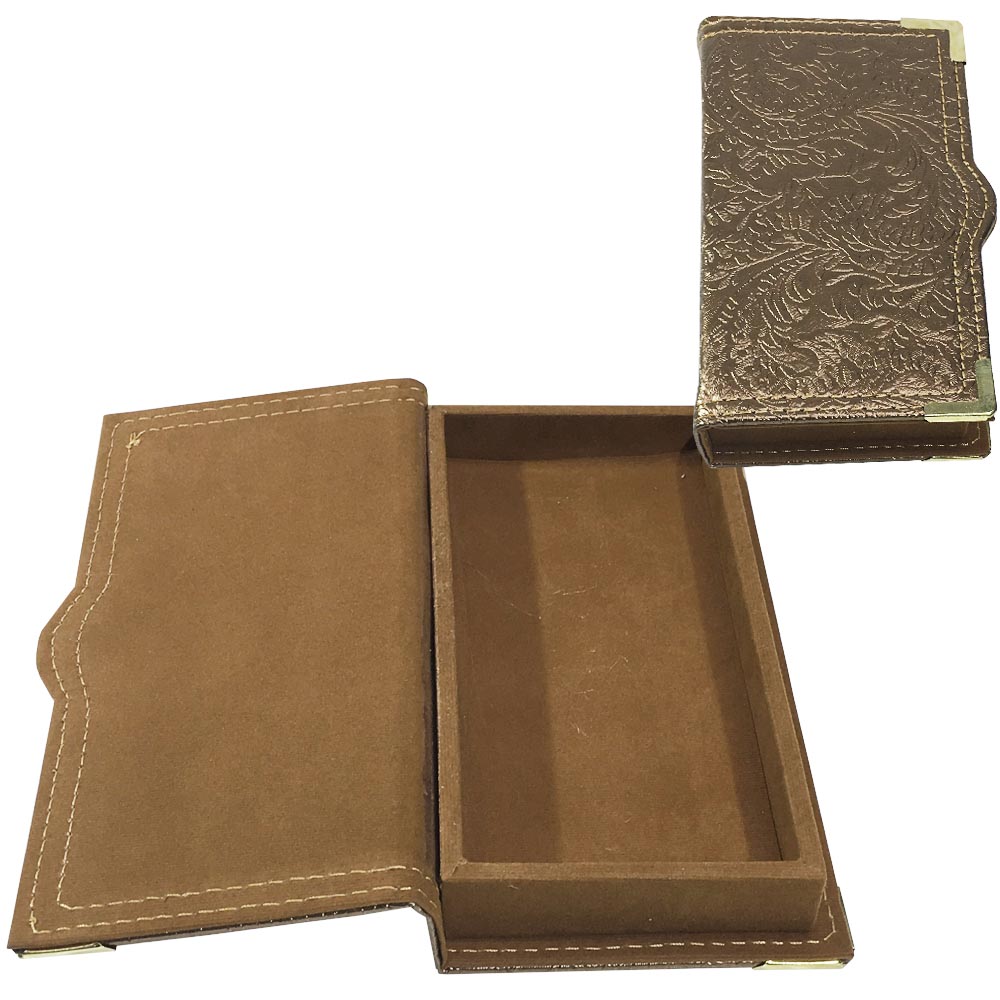 HESAP SUMENI SANDIKLI TABA/ALTIN DESEN 9,5*18,5*3 CM 10011-S08