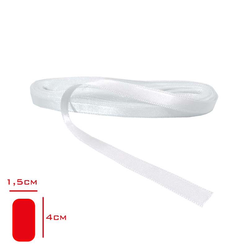KURDELE 10 MM 10 MT BEYAZ