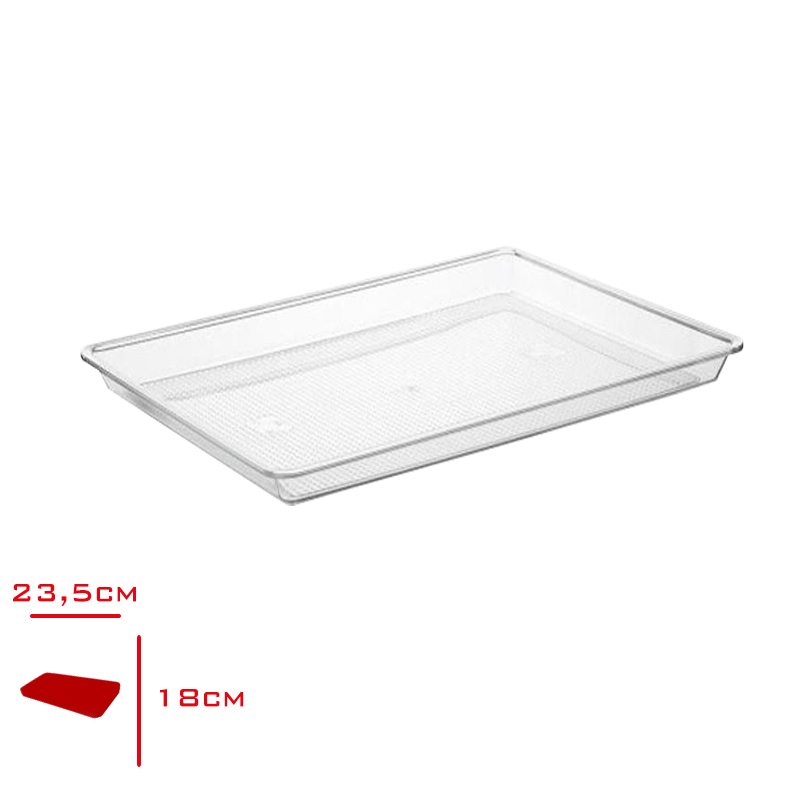 BORA TESHIR TEPSI DIKDORTGEN PC 23,5X17,8 CM BO-377