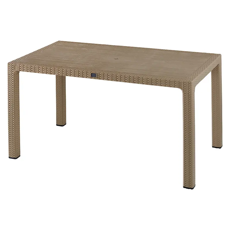 COMFORT MASA BEGONYA RATTAN 90*150 CAMSIZ CAPPUCCINO CT065