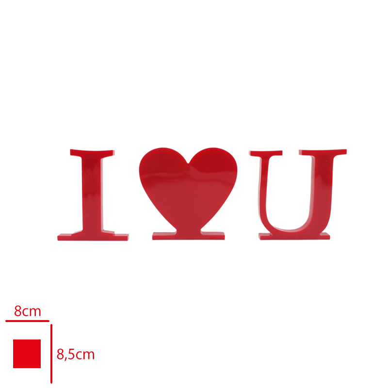WENKO DEKOR I LOVE U 9079603 RENKLI