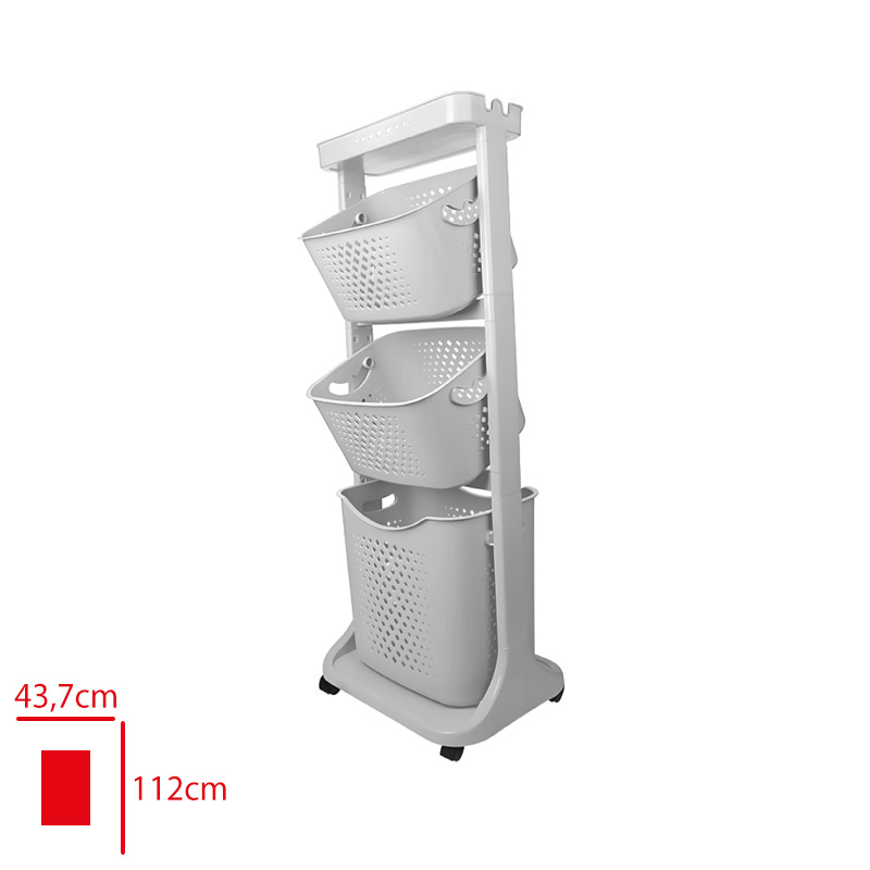 TITIZ ORGANIZER KAT KAT SEPET 4 NO BUYUK SOFTON GRI TP-750