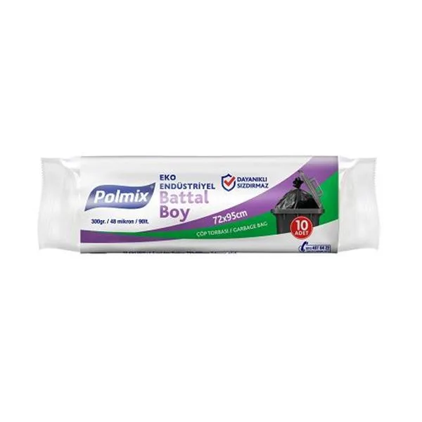 Çöp Torbası Endüstriyel Battal 72X95 Cm P302 300 Gr