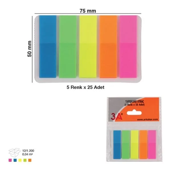 Index Plastik 5 Renk 3A 736