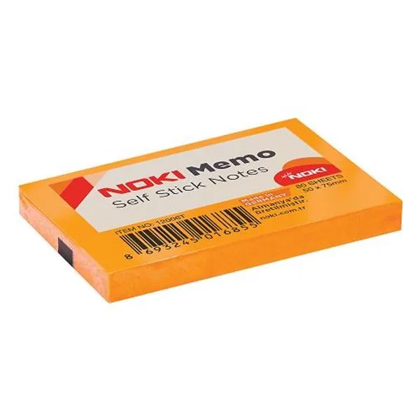 Yapışkan Not Kağıdı 50X75 Noki 12006T Turuncu 80 Yp Adet