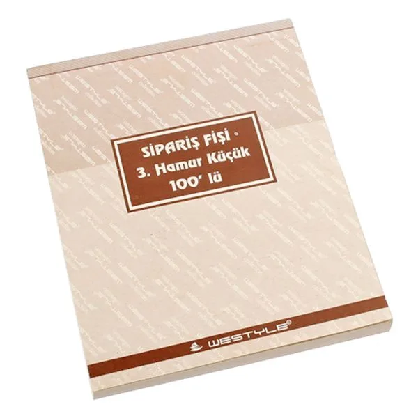 Sipariş Fişi Küçük Bm526 3.Hamur(M0675) Tek Nusha
