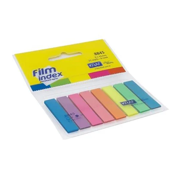 Index Kağıt 8X45mm 8 Renk Kraf 8845