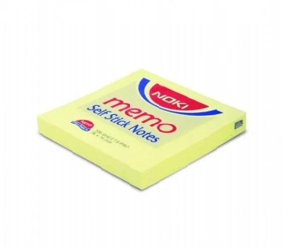 Yapışkan Not Kağıdı 76X76 Noki 12007 Sarı 100 Yaprak