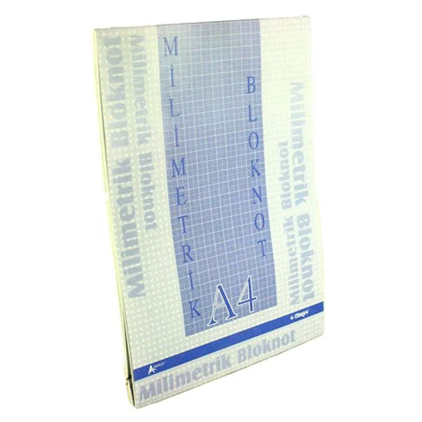Milimetrik Bloknot A4 M1184/M1185 Mavi 30 Yp
