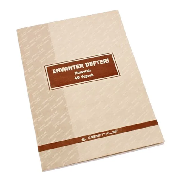 Envanter Defteri M0855 Karton Kapak 40 Yp Numaralı