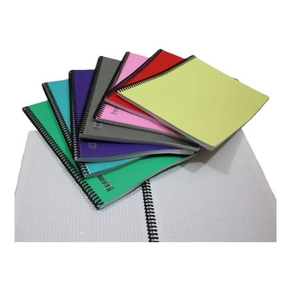 Spiralli Defter A4 Umut Plastik Kapak Kareli 72 Yp