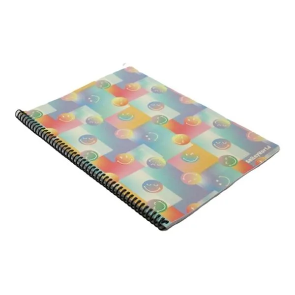 Spiralli Defter A4 Umur Smiley World Smdc-Pp-A480-Ç Pp Kapak Çizgili 80 Yp