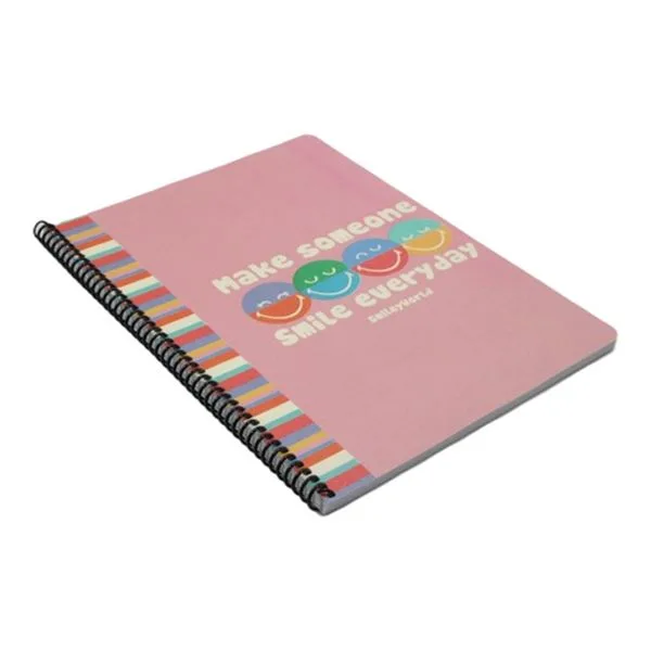 Spiralli Defter A4 Umur Smiley World Smdc-Pp-A480-K Pp Kapak Kareli 80 Yp