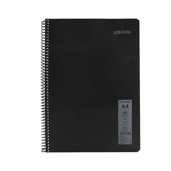 Spiralli Defter A4 Umur Mynote Flex Neon Mfxne-A496-K Pp Kapak Kareli 96 Yp