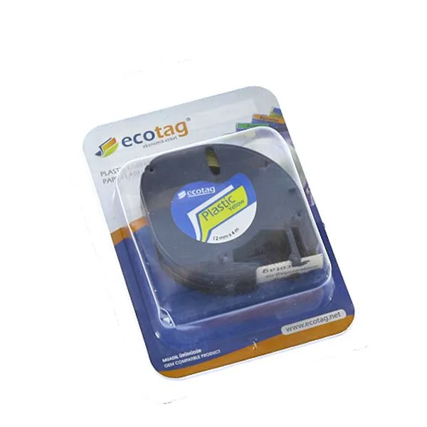 Şerit Etiket Plastik Muadil 59423 Ecotag 12 Mm Sarı