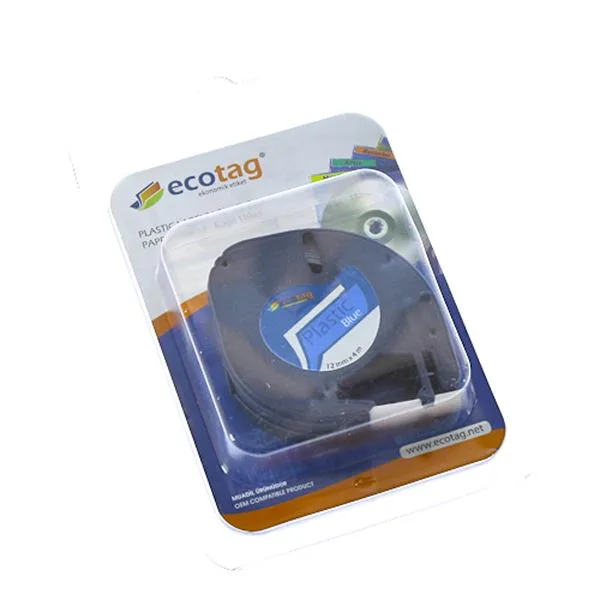 Şerit Etiket Plastik Muadil 59426 Ecotag 12 Mm Mavi