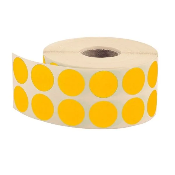 Rulo Etiket Tanex Nokta 2 Cm Sarı Kutulu