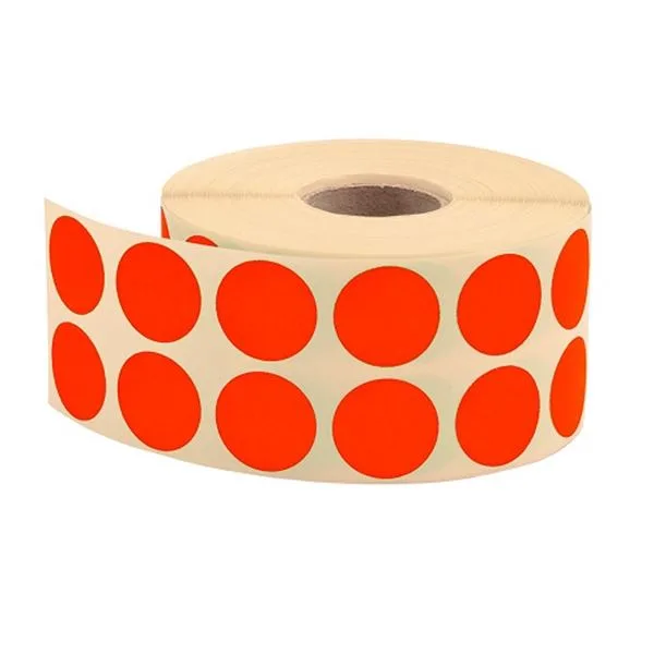 Rulo Etiket Tanex Nokta 2 Cm Kırmızı Kutulu