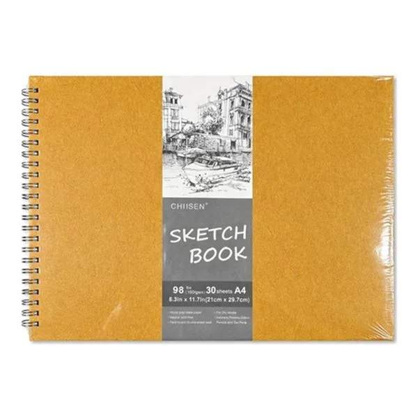 Resim Defteri A4 Spiralli Linea Defrl002 Sketch Sert Kapak 160 Gr 30 Yp