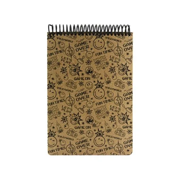 Masa Bloknot A5 Spiralli Umur Mynote Smiley Sm-Bl-A5100-K Kraft Kapak Kareli 100 Yp