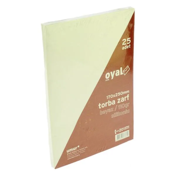 Torba Zarf 17X25 Oyal Silikonlu 110 Gr Beyaz 25 Li 30005891