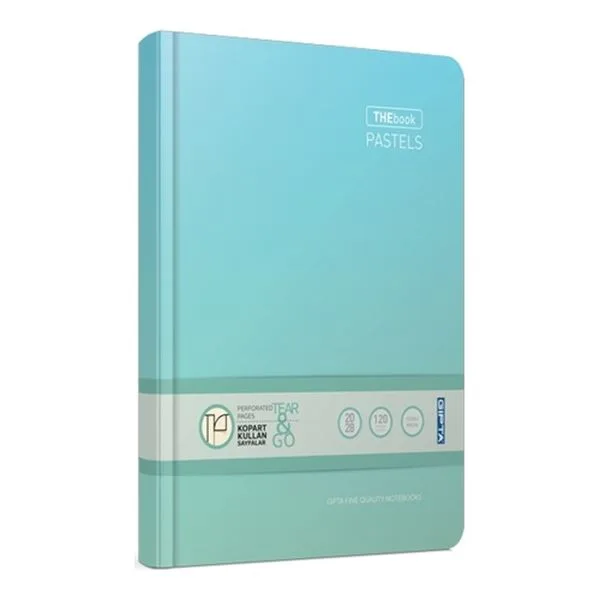 Ciltli Defter 17X24 Gıpta 3309 Thebook Pastel Sert Kapak Çizgili 120 Yp