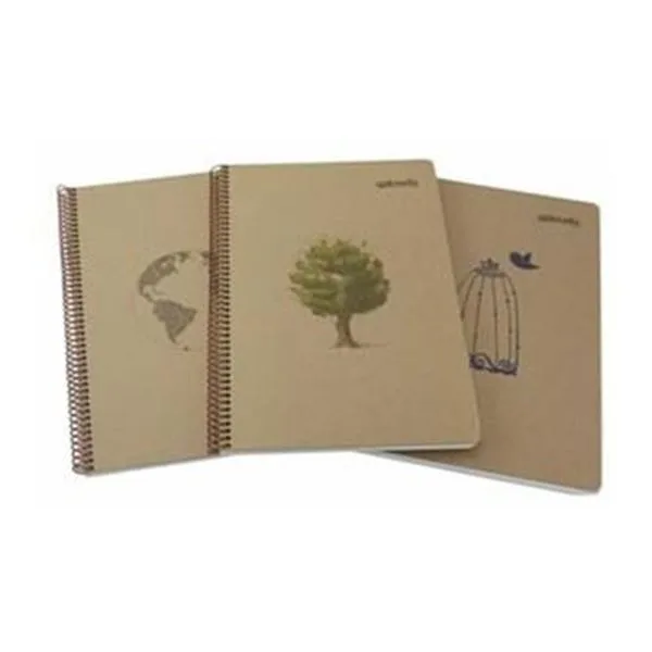 Spiralli Defter 18,5X25,5 Umur Mynote Kraft Uc37009-K Sert Kapak Kareli 100 Yp