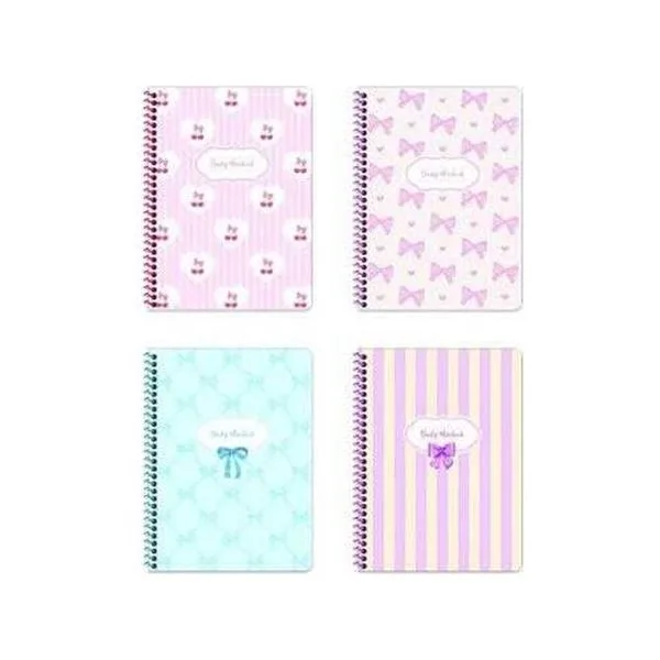 Spiralli Defter 16,5X22,5 Keskin Color 410832-99 Kurdele Sert Kapak Kareli 120 Yp