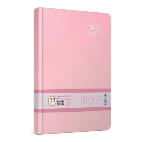 Ciltli Defter 20X28 Gıpta 3303 Thebook Pastel Sert Kapak Kareli 120 Yp