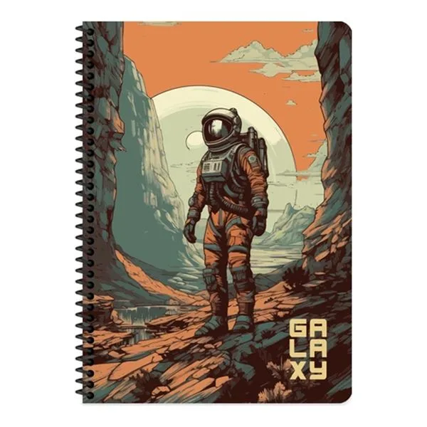 Spiralli Defter A4 Keskin Color 321221-99 Galaxy Pp Kapak Çizgili 80 Yp