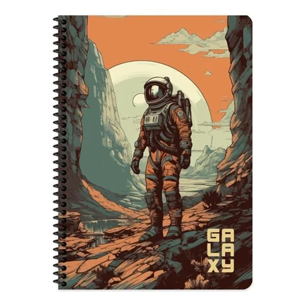 Spiralli Defter A4 Keskin Color 321222-99 Galaxy Pp Kapak Kareli 80 Yp