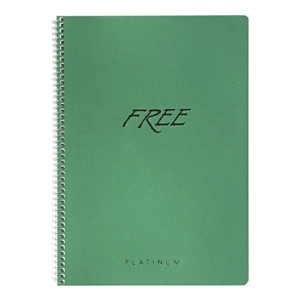 Spiralli Defter A4 Keskin Color 320322-99 Free Platınum Pp Kapak Kareli 80 Yp