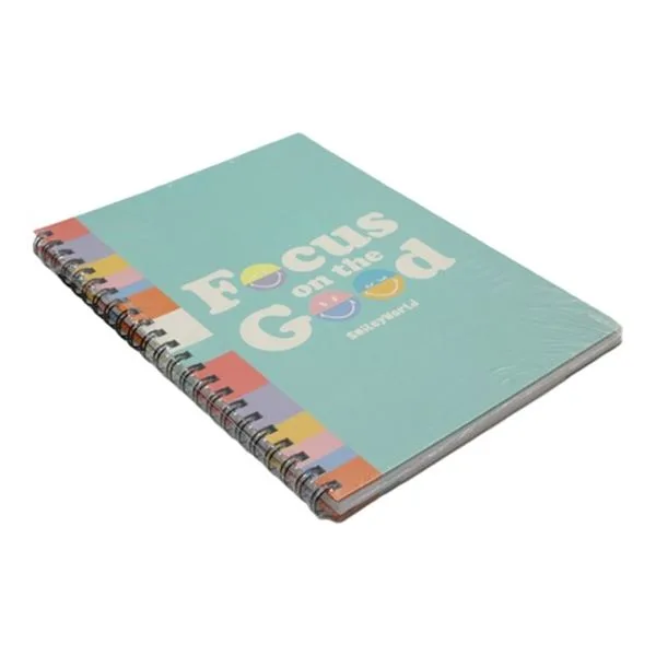 Spiralli Defter A4 Umur Smiley World Smdc-Sk-A4100-K Sert Kapak Kareli 100 Yp