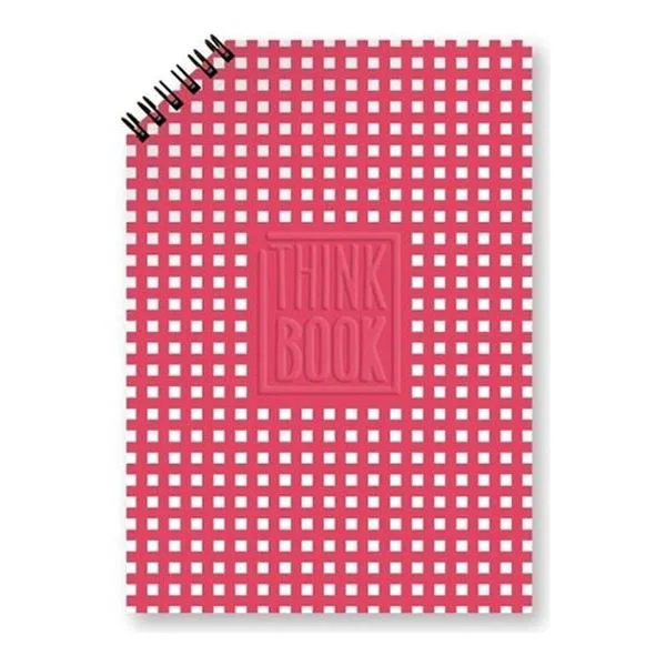 Not Defteri 14,5X20,5 Think Book Tb-016 Köşe Spiralli Karton Kapak Renkli Düz 250 Sf