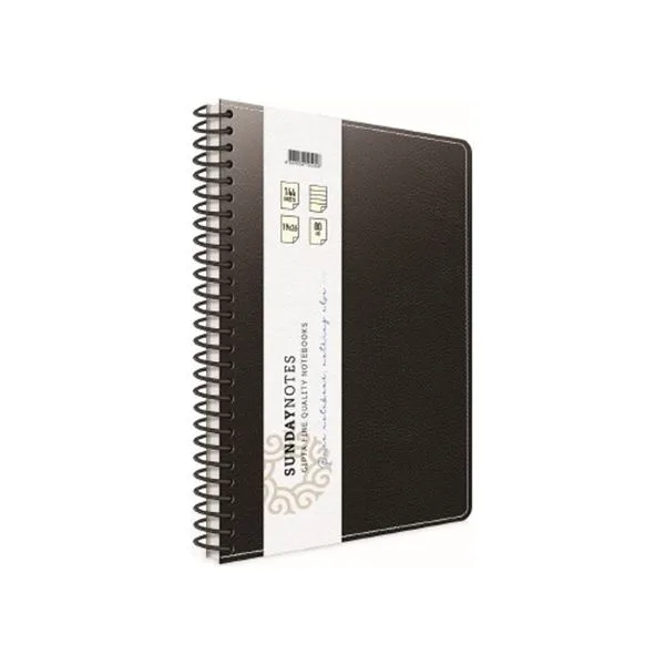 Spiralli Defter 17X24 Gıpta 5041 Sunday Notes Deri Kapak Çizgili 140 Yp