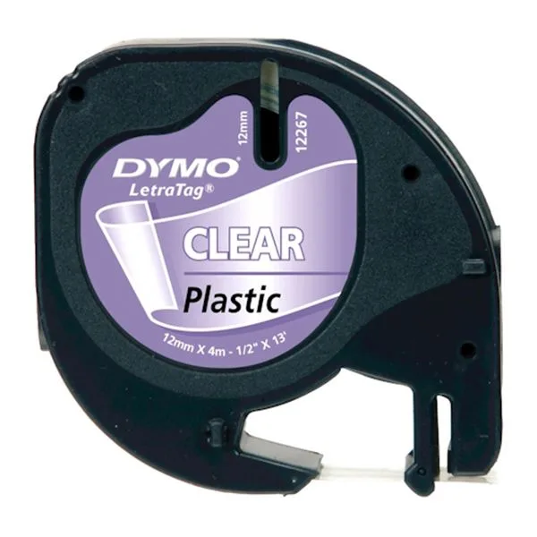 Şerit Etiket Plastik Dymo Letratag 91267 12 Mm Şeffaf(721530