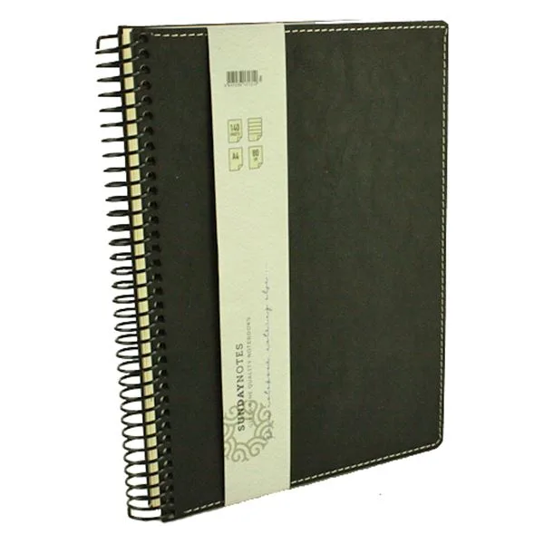 Spiralli Defter A4 Gıpta 5044 Sunday Deri Çizgili 140 Yp