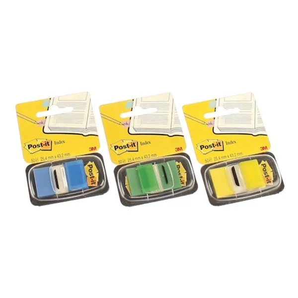 Index Plastik Post-It 6803 Yeşil