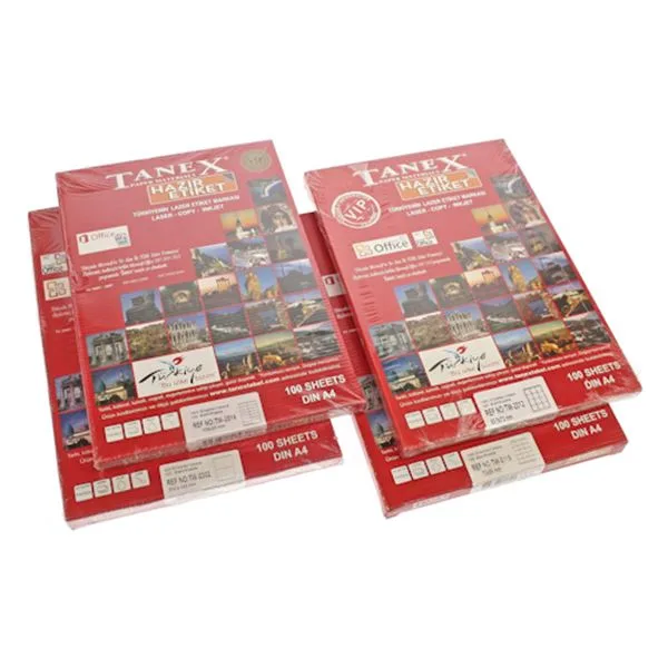 Lazer Etiket 99,06 X 57 Tanex Tw-2010 Beyaz 1000 Li