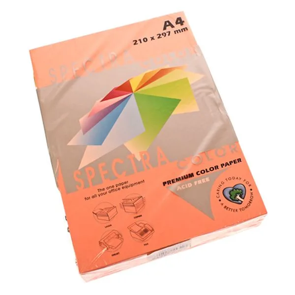 Renkli Fotokopi Kağıdı A4 Spectra 45342 80 Gr Fosforlu Pembe 500 Lü
