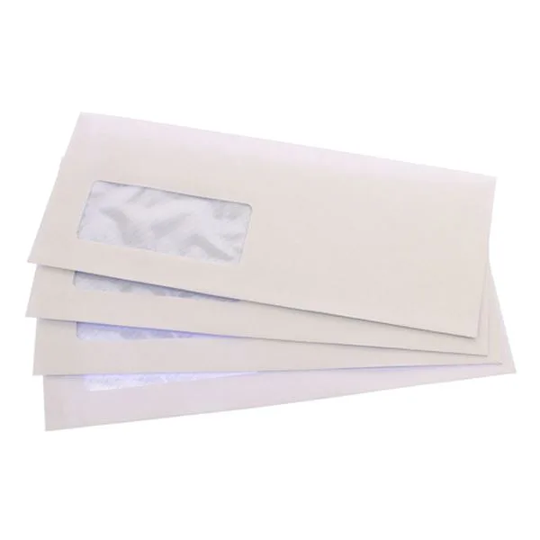 Diplomat Zarf 10,5X24 Pencereli Asil Silikonlu 90 Gr Beyaz 500 Lü As-1001