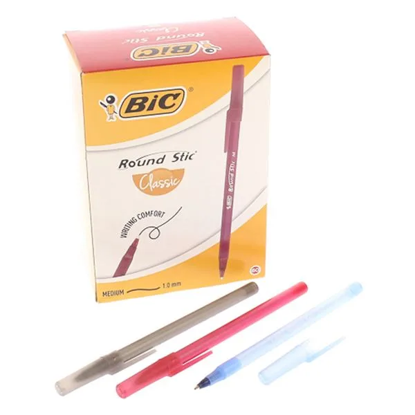 Tükenmez Kalem Büro Bic Round Stic Medium 962666 Mavi