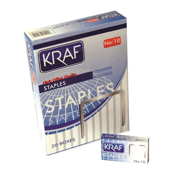 Küçük Zımba Teli No.10 Kraf 225G Beyaz 1000 Li