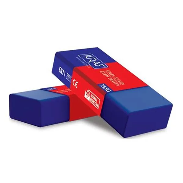Kurşunkalem Silgisi Kraf 755G Mavi (Sınav Silgisi