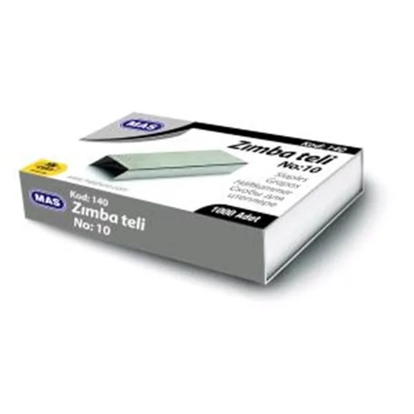 Küçük Zımba Teli No.10 Mas 140 Beyaz 1000 Li