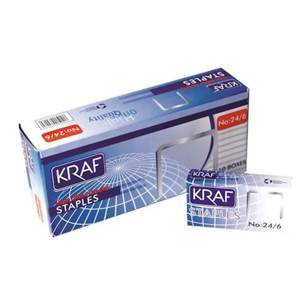 Büyük Zımba Teli 24/6 Kraf 235G Beyaz 1000 Li