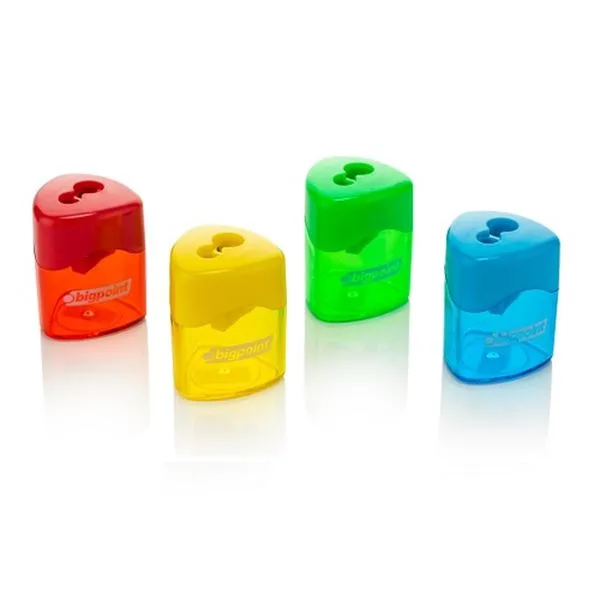 Kalemtraş Plastik Bigpoint Trio Bp982-50 Çiftli Hazneli