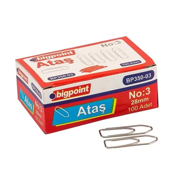 Ataş No:3 Orta Bigpoint Bp350-03 Metal 28 Mm 100 Lü