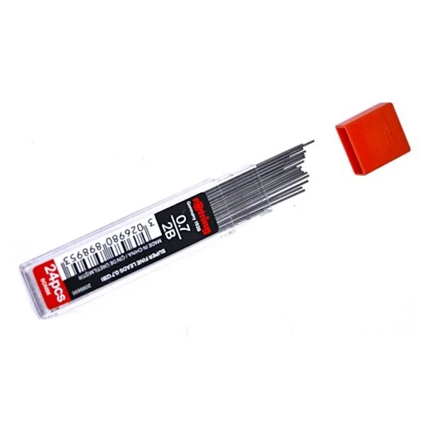 Min Uç Versatil 0,7 Mm Rotring 2089895 Super Polimer 2B Siyah