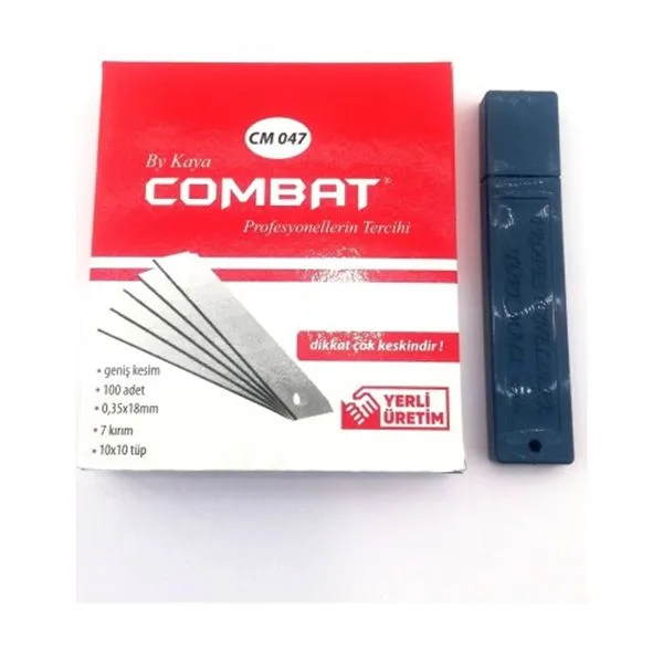 Maket Bıçağı Yedeği Geniş Combat Cm 047 10 Lu